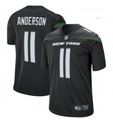 Mens New York Jets 11 Robby Anderson Nike Black Player Game Jersey Mens New York Jets 11 Robby Anderson Nike Black Player Game Jersey