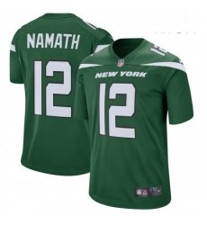 Mens New York Jets 12 Joe Namath New York Jets Nike Retired Player Jersey Green Mens New York Jets 12 Joe Namath New York Jets Nike Retired Player Jersey Green