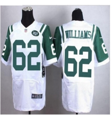 New New York Jets #62 Leonard Williams White Mens Stitched NFL Elite Jersey New New York Jets #62 Leonard Williams White Mens Stitched NFL Elite Jersey