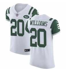 Nike Jets #20 Marcus Williams White Mens Stitched NFL Vapor Untouchable Elite Jersey Nike Jets #20 Marcus Williams White Mens Stitched NFL Vapor Untouchable Elite Jersey