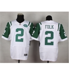 Nike new york jets 2 Nick Folk white Elite NFL Jersey Nike new york jets 2 Nick Folk white Elite NFL Jersey