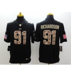 Nike new york jets 91 Sheldon Richardson black Limited Salute to Service NFL Jersey Nike new york jets 91 Sheldon Richardson black Limited Salute to Service NFL Jersey