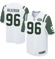 Youth Nike New York Jets #96 Muhammad Wilkerson Elite White NFL Jersey Youth Nike New York Jets #96 Muhammad Wilkerson Elite White NFL Jersey