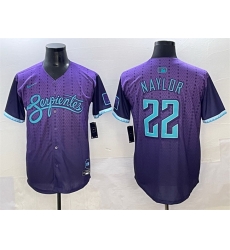 Men Arizona Diamondbacks 22 Josh Naylor Purple 2025 City Connect Limited Stitched Baseball Jersey