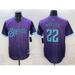 Men Arizona Diamondbacks 22 Josh Naylor Purple 2025 City Connect Limited Stitched Baseball Jersey