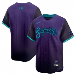 Men Arizona Diamondbacks Blank Purple 2025 City Connect Limited Stitched Baseball Jersey