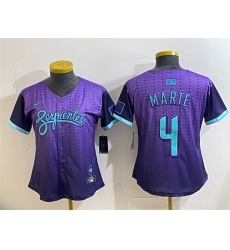 Women Arizona Diamondbacks 4 Ketel Marte Purple 2025 City Connect Limited Stitched Baseball Jersey Women Arizona Diamondbacks 4 Ketel Marte Purple 2025 City Connect Limited Stitched Baseball Jersey