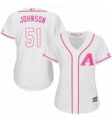 Womens Majestic Arizona Diamondbacks 51 Randy Johnson Authentic White Fashion MLB Jersey Womens Majestic Arizona Diamondbacks 51 Randy Johnson Authentic White Fashion MLB Jersey