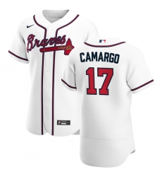 Men Atlanta Braves 17 Johan Camargo Men Nike White Home 2020 Flex Base Player MLB Jersey Men Atlanta Braves 17 Johan Camargo Men Nike White Home 2020 Flex Base Player MLB Jersey