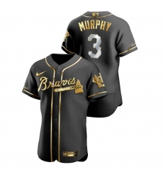 Men Atlanta Braves 3 Dale Murphy Black Gold 2020 Nike Flexbase Jersey Men Atlanta Braves 3 Dale Murphy Black Gold 2020 Nike Flexbase Jersey