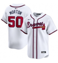 Men Atlanta Braves 50 Charlie Morton White 2024 Home Limited Stitched Baseball Jersey Men Atlanta Braves 50 Charlie Morton White 2024 Home Limited Stitched Baseball Jersey