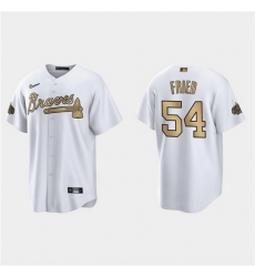 Men Atlanta Braves 54 Max Fried 2022 All Star White Cool Base Stitched Baseball Jersey Men Atlanta Braves 54 Max Fried 2022 All Star White Cool Base Stitched Baseball Jersey