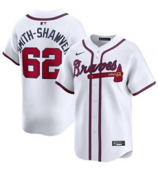 Men Atlanta Braves 62 AJ Smith Shawver White 2024 Home Limited Stitched Baseball Jersey Men Atlanta Braves 62 AJ Smith Shawver White 2024 Home Limited Stitched Baseball Jersey