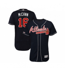 Mens Atlanta Braves 16 Brian McCann Navy Blue Alternate Flex Base Authentic Collection Baseball Jersey Mens Atlanta Braves 16 Brian McCann Navy Blue Alternate Flex Base Authentic Collection Baseball Jersey