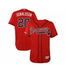 Mens Atlanta Braves 20 Josh Donaldson Red Alternate Flex Base Authentic Collection Baseball Jersey Mens Atlanta Braves 20 Josh Donaldson Red Alternate Flex Base Authentic Collection Baseball Jersey
