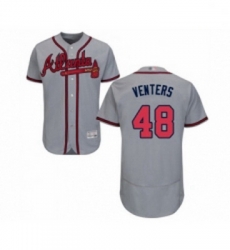 Mens Atlanta Braves 48 Jonny Venters Grey Road Flex Base Authentic Collection Baseball Jersey Mens Atlanta Braves 48 Jonny Venters Grey Road Flex Base Authentic Collection Baseball Jersey