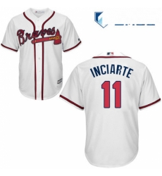 Mens Majestic Atlanta Braves 11 Ender Inciarte Replica White Home Cool Base MLB Jersey Mens Majestic Atlanta Braves 11 Ender Inciarte Replica White Home Cool Base MLB Jersey