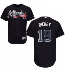 Mens Majestic Atlanta Braves 19 RA Dickey Blue Flexbase Authentic Collection MLB Jersey Mens Majestic Atlanta Braves 19 RA Dickey Blue Flexbase Authentic Collection MLB Jersey