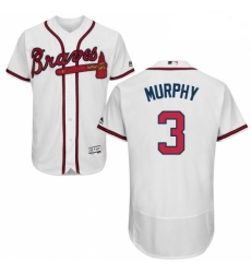 Mens Majestic Atlanta Braves 3 Dale Murphy White Home Flex Base Authentic Collection MLB Jersey Mens Majestic Atlanta Braves 3 Dale Murphy White Home Flex Base Authentic Collection MLB Jersey