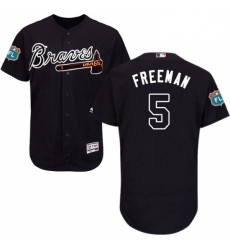 Mens Majestic Atlanta Braves 5 Freddie Freeman Navy Blue Alternate Flex Base Authentic Collection MLB Jersey Mens Majestic Atlanta Braves 5 Freddie Freeman Navy Blue Alternate Flex Base Authentic Collection MLB Jersey