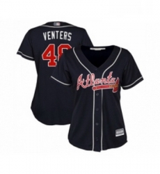 Womens Atlanta Braves 48 Jonny Venters Replica Blue Alternate Road Cool Base Baseball Jersey Womens Atlanta Braves 48 Jonny Venters Replica Blue Alternate Road Cool Base Baseball Jersey