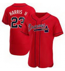 Women's Atlanta Braves Michael Harris II Authentic Red Alternate Jersey Women's Atlanta Braves Michael Harris II Authentic Red Alternate Jersey