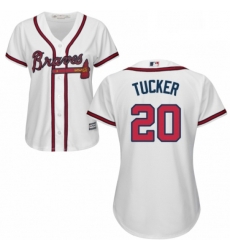 Womens Majestic Atlanta Braves 20 Preston Tucker Authentic White Home Cool Base MLB Jersey Womens Majestic Atlanta Braves 20 Preston Tucker Authentic White Home Cool Base MLB Jersey