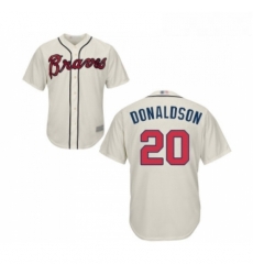 Youth Atlanta Braves 20 Josh Donaldson Replica Cream Alternate 2 Cool Base Baseball Jersey Youth Atlanta Braves 20 Josh Donaldson Replica Cream Alternate 2 Cool Base Baseball Jersey