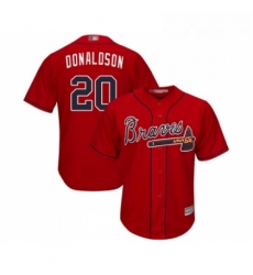 Youth Atlanta Braves 20 Josh Donaldson Replica Red Alternate Cool Base Baseball Jersey Youth Atlanta Braves 20 Josh Donaldson Replica Red Alternate Cool Base Baseball Jersey