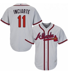 Youth Majestic Atlanta Braves 11 Ender Inciarte Authentic Grey Road Cool Base MLB Jersey Youth Majestic Atlanta Braves 11 Ender Inciarte Authentic Grey Road Cool Base MLB Jersey