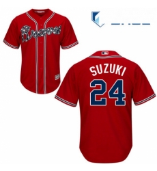 Youth Majestic Atlanta Braves 24 Kurt Suzuki Authentic Red Alternate Cool Base MLB Jersey Youth Majestic Atlanta Braves 24 Kurt Suzuki Authentic Red Alternate Cool Base MLB Jersey