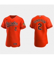 Men Baltimore Orioles 2 Gunnar Henderson Orange Flex Base Stitched Baseball Jersey Men Baltimore Orioles 2 Gunnar Henderson Orange Flex Base Stitched Baseball Jersey