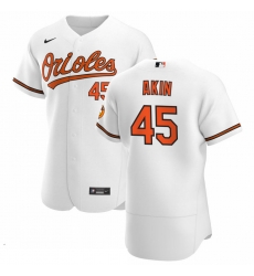 Men Baltimore Orioles 45 Keegan Akin Men Nike White Home 2020 Flex Base Player MLB Jersey Men Baltimore Orioles 45 Keegan Akin Men Nike White Home 2020 Flex Base Player MLB Jersey