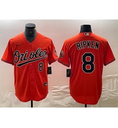 Men Baltimore Orioles 8 Cal Ripken Jr Orange Cool Base Stitched Jersey Men Baltimore Orioles 8 Cal Ripken Jr Orange Cool Base Stitched Jersey