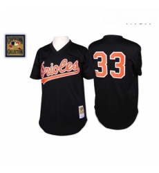 Mens Mitchell and Ness Baltimore Orioles 33 Eddie Murray Authentic Black Throwback MLB Jersey Mens Mitchell and Ness Baltimore Orioles 33 Eddie Murray Authentic Black Throwback MLB Jersey