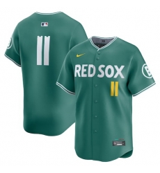 Men Boston Red Sox 11 Rafael Devers Green 2025 City Connect Limited Stitched Baseball Jersey