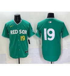 Men Boston Red Sox 19 Roman Anthony Green 2025 City Connect Limited Stitched Baseball Jersey Men Boston Red Sox 19 Roman Anthony Green 2025 City Connect Limited Stitched Baseball Jersey
