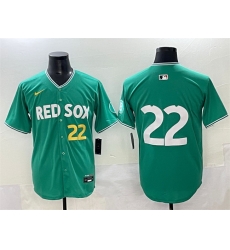 Men Boston Red Sox 22 Garrett Whitlock Green 2025 City Connect Limited Stitched Baseball Jersey