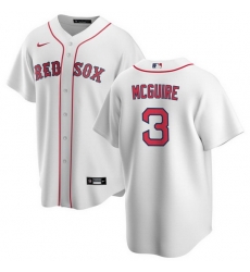 Men Boston Red Sox 3 Reese McGuire White Cool Base Stitched Baseball Jersey Men Boston Red Sox 3 Reese McGuire White Cool Base Stitched Baseball Jersey