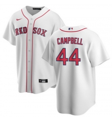 Men Boston Red Sox 44 Isaiah Campbell White Cool Base Stitched Baseball Jersey Men Boston Red Sox 44 Isaiah Campbell White Cool Base Stitched Baseball Jersey