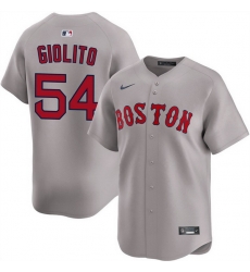 Men Boston Red Sox 54 Lucas Giolito Grey 2024 Away Limited Stitched Baseball Jersey