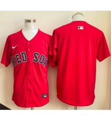Men Boston Red Sox Blank Red Limited Stitched Baseball Jersey