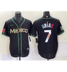 Men Mexico Baseball 7 Julio Urias 2023 Black World Baseball With Patch Classic Stitched Jersey 22 Men Mexico Baseball 7 Julio Urias 2023 Black World Baseball With Patch Classic Stitched Jersey 22