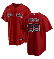 Men Nike Boston Red Sox Alex Verdugo #99 Cool Base Red Jersey Men Nike Boston Red Sox Alex Verdugo #99 Cool Base Red Jersey