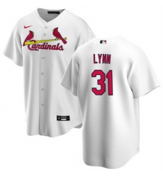 Men St Louis Cardinals 31 Lance Lynn White Cool Base Stitched Baseball Jersey Men St Louis Cardinals 31 Lance Lynn White Cool Base Stitched Baseball Jersey