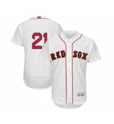 Mens Boston Red Sox 21 Roger Clemens White 2019 Gold Program Flex Base Authentic Collection Baseball Jersey Mens Boston Red Sox 21 Roger Clemens White 2019 Gold Program Flex Base Authentic Collection Baseball Jersey