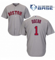 Mens Majestic Boston Red Sox 1 Bobby Doerr Replica Grey Road Cool Base MLB Jersey Mens Majestic Boston Red Sox 1 Bobby Doerr Replica Grey Road Cool Base MLB Jersey
