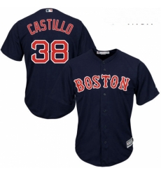 Mens Majestic Boston Red Sox 38 Rusney Castillo Replica Navy Blue Alternate Road Cool Base MLB Jersey Mens Majestic Boston Red Sox 38 Rusney Castillo Replica Navy Blue Alternate Road Cool Base MLB Jersey