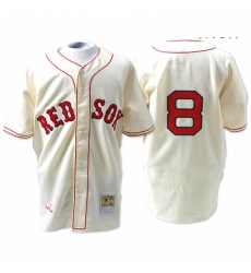 Mens Mitchell and Ness 1967 Boston Red Sox 8 Carl Yastrzemski Replica Cream Throwback MLB Jersey Mens Mitchell and Ness 1967 Boston Red Sox 8 Carl Yastrzemski Replica Cream Throwback MLB Jersey