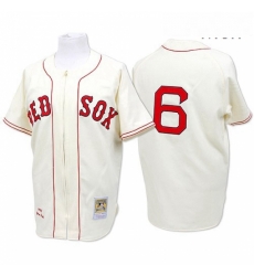Mens Mitchell and Ness Boston Red Sox 6 Johnny Pesky Authentic Cream Throwback MLB Jersey Mens Mitchell and Ness Boston Red Sox 6 Johnny Pesky Authentic Cream Throwback MLB Jersey
